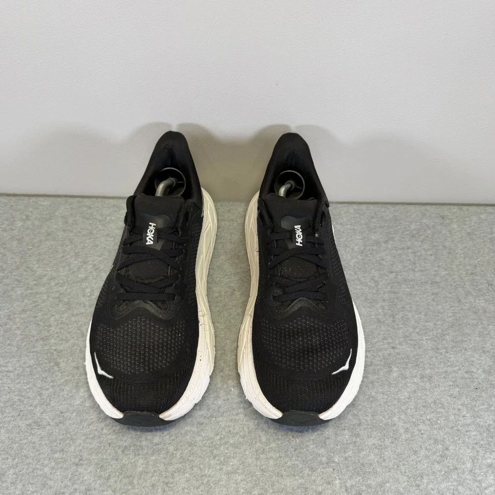 Hoka Arahi 7 Mens Shoes Size 9 Wide Black White Running Sneakers 1147870 BWHT